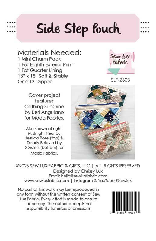 Side Step Pouch Pattern