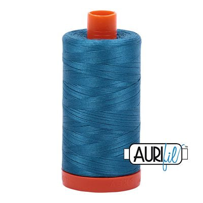 Aurifil Mako Cotton Thread Solid 50wt 1422yds Medium Teal
