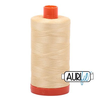 Aurifil Mako Cotton Thread Solid 50wt 1422yds Champagne