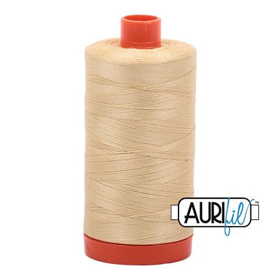 Aurifil Mako Cotton Thread Solid 50wt 1422yds Wheat