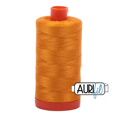 Aurifil Mako Cotton Thread Solid 50wt 1422yds Yellow Orange