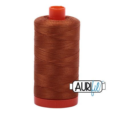 Aurifil Mako Cotton Thread Solid 50wt 1422yds Cinnamon