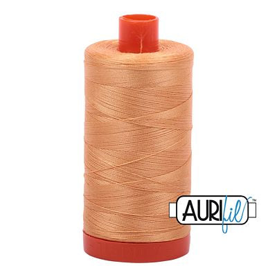 Aurifil Cotton Mako Thread 50wt 1300m 6ct GOLDEN HONEY