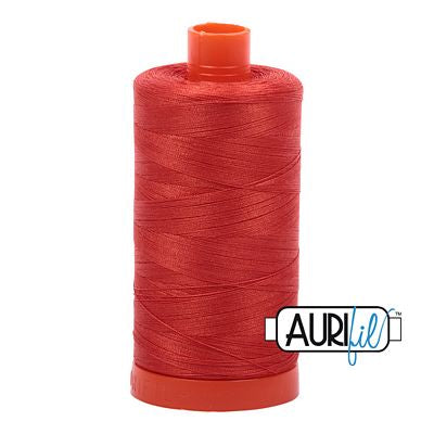 Aurifil Mako Cotton Thread Solid 50wt 1422yds Red Orange
