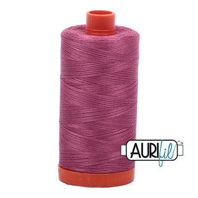Aurifil Mako Cotton Thread Solid 50wt 1422yds Rose