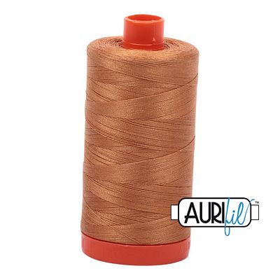 Aurifil Mako Cotton Thread Solid 50wt 1422yds Golden Toast