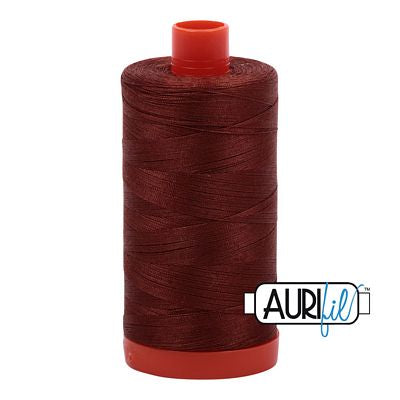 Aurifil Mako Cotton Thread Solid 50wt 1422yds Copper Brown