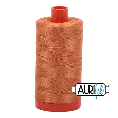 Aurifil Mako Cotton Thread Solid 50wt 1422yds Medium Orange