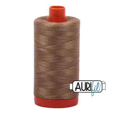 Aurifil Mako Cotton Thread Solid 50wt 1422yds Toast