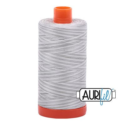 Aurifil Mako Cotton Embroidery Thread 50wt 1422yds Variegated SILVER MOON