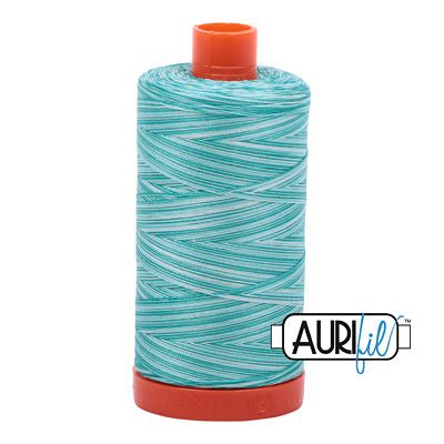 Aurifil Mako Cotton Embroidery Thread 50wt 1422yds Variegated SEA MIST