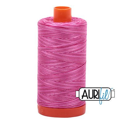 Aurifil Mako Cotton Embroidery Thread 50wt 1422yds Variegated Pink TAFFY