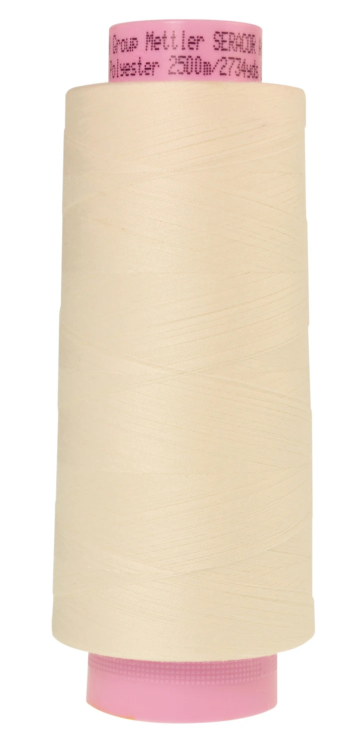 Seracor Polyester Overlock Thread 2734yds Eggshell