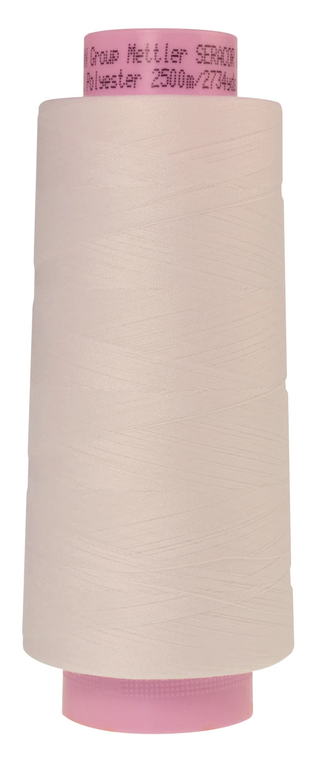 Seracor Polyester Overlock Thread 2734yds White