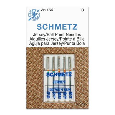 Schmetz Jersey/Ballpoint Assortment 70/80/90 5pack