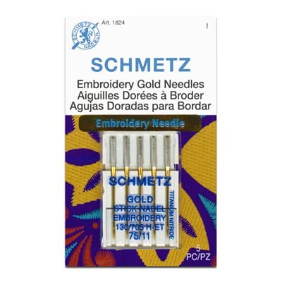 Schmetz Gold Embroidery 5-pk sz11/75