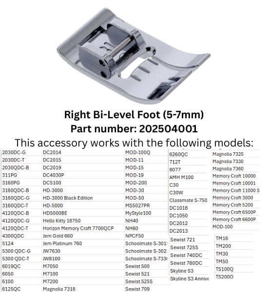 Janome Bi-Level Foot