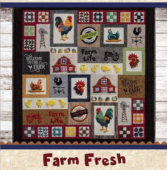 QUILT PATTERN - FARM FRESH WITH RED