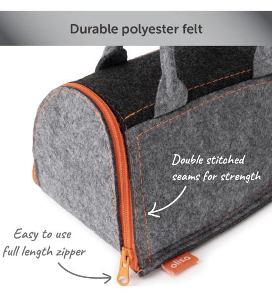 Carry Bag for Travel Irons – Orange and Gray