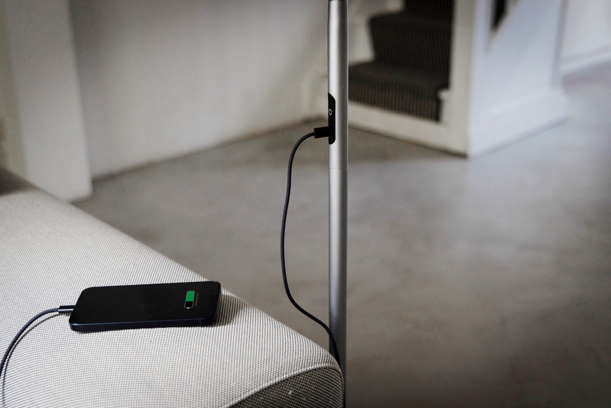 Slimline 4 Floor Lamp – Ice Grey