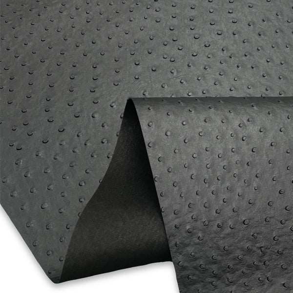 Faux Ostrich Black 18 in x 54 in