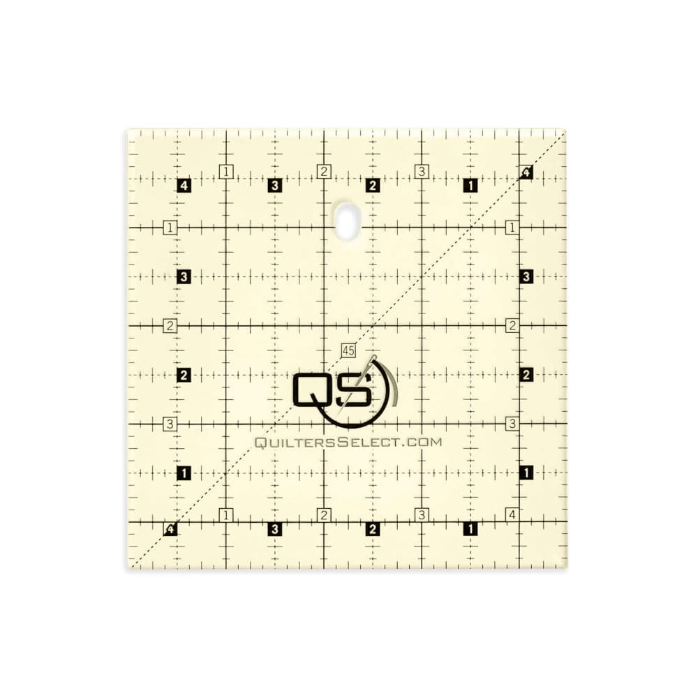 Non-Slip Ruler 4-1/2in x 4-1/2in