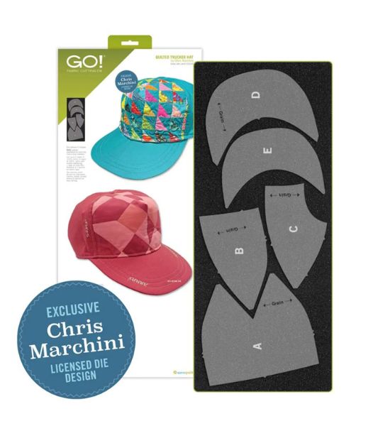 GO! Quilted Trucker Hat Die by Chris Marchini