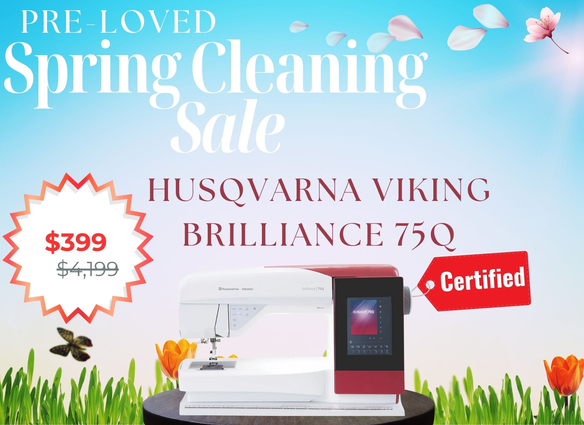 HUSQVARNA® VIKING® BRILLIANCE™ 75Q Sewing Machine Pre-Loved
