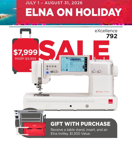 Elna Excellence 792PRO Computerized Sewing Machine