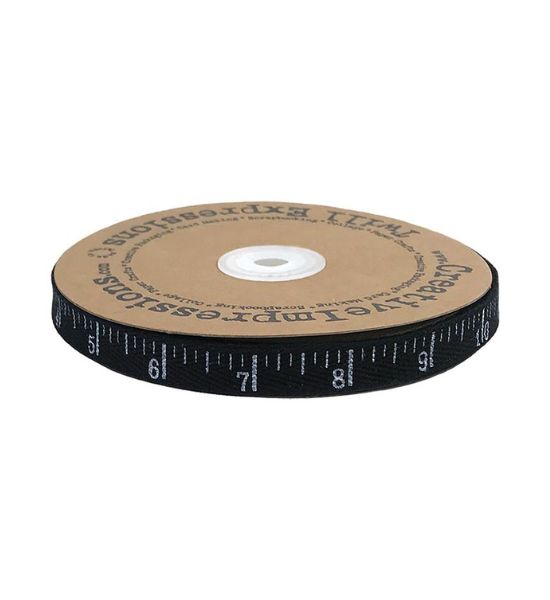 ANTIQUE RULER TWILL BLACK/WHITE Per Yard