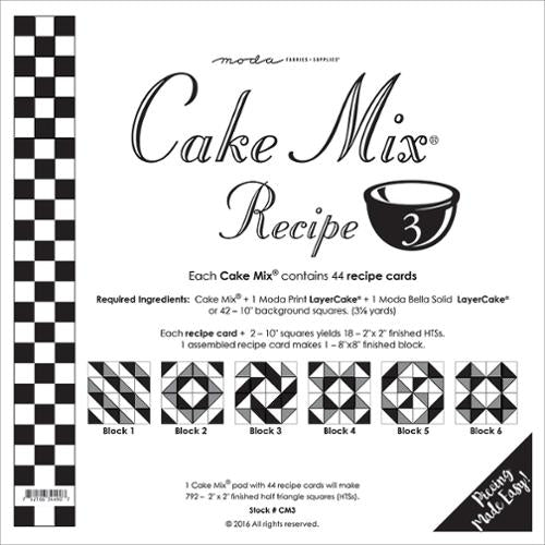 Cake Mix Recipe #3 – Miss Rosie's Quilt Co. #CM3