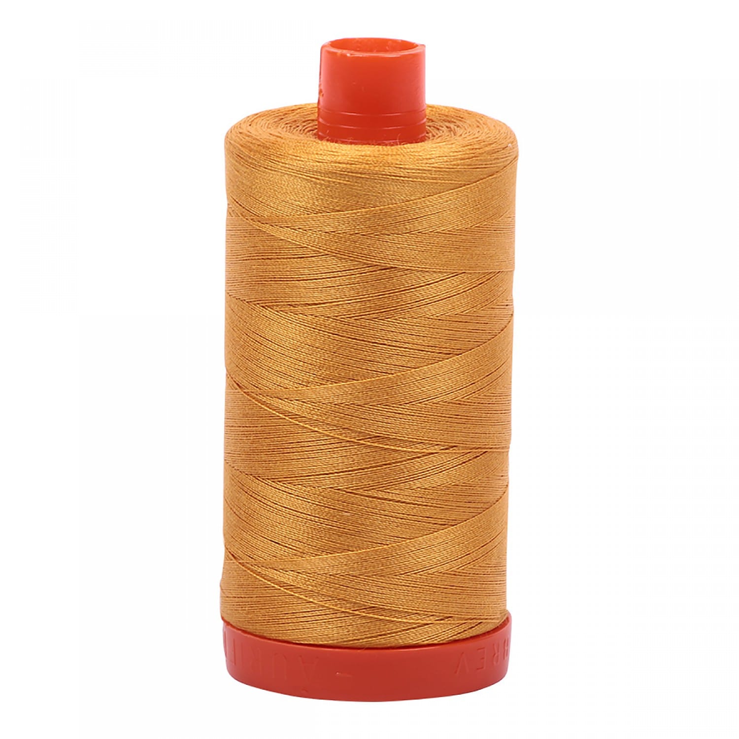 Aurifil Mako Cotton Thread Solid 50wt 1422yds Orange Mustard
