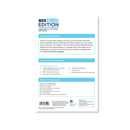 BES Blue Embroidery & Lettering Software
