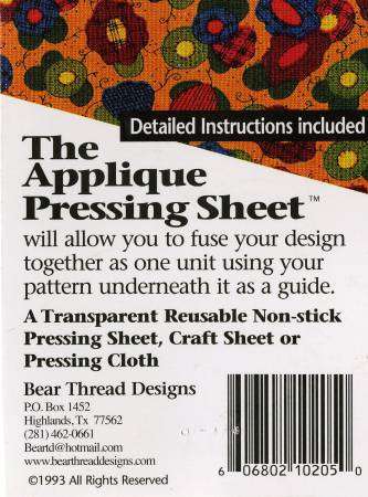 Applique Pressing Sheet 13in x 17in