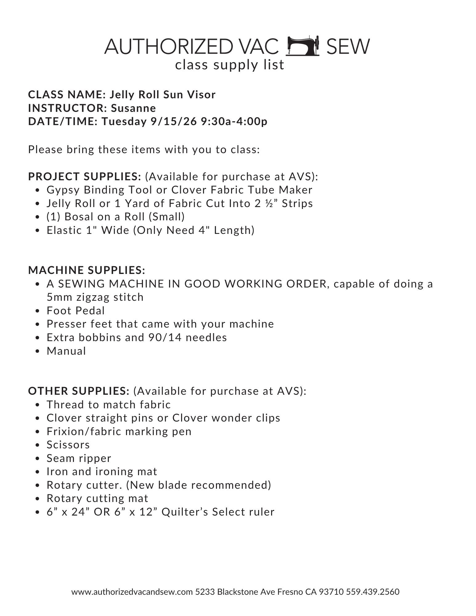 Jelly Roll Sun Visor 9/15/26 9:30a-4p