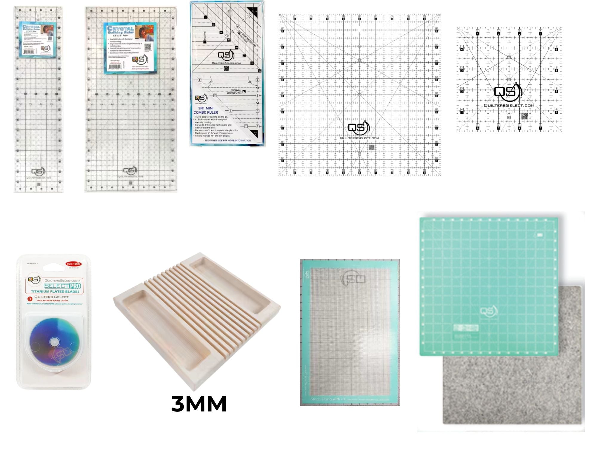 Exclusive Quilter's Select Crystal Ruler & Tool Bundle – Ultimate Edition