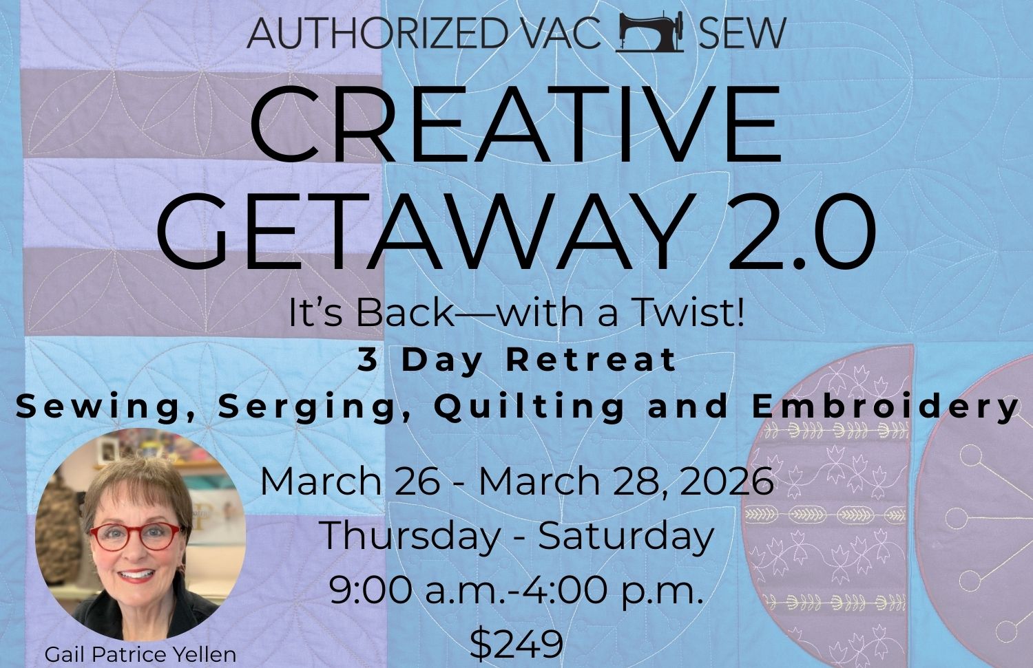 Creative Getaway 2.0 3/26/26, 3/27/26 and 3/28/26 9a - 4p