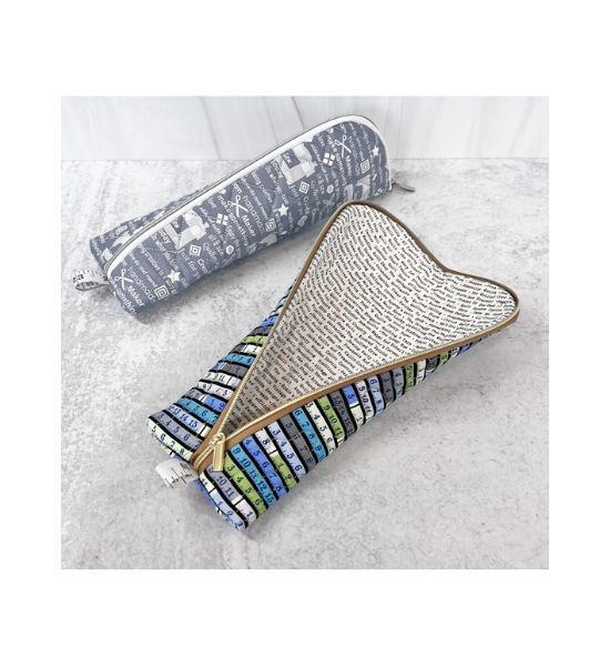 Curved Zipper Pouches USB Design