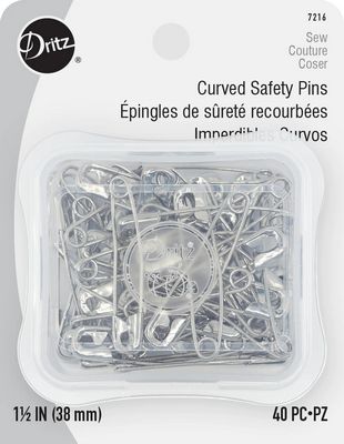 Curved Safety Pin 1 1/2in Size 2 40ct