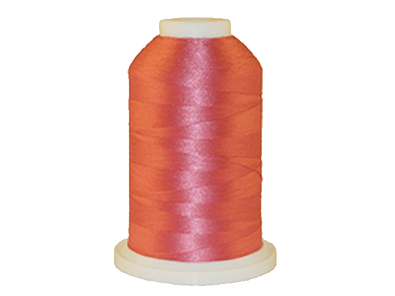 Pastel Salmon 100% Polyester Color Fast, High Shine Embroidery Thread