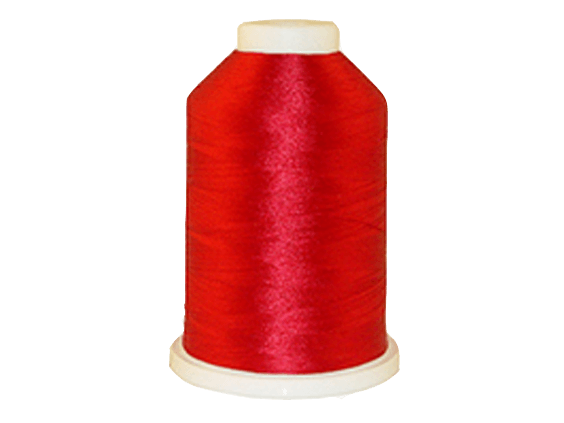 Carmine 100% Polyester Color Fast, High Shine Embroidery Thread