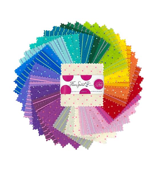 TULA PINK SOILDS 2.5 IN 42PCS