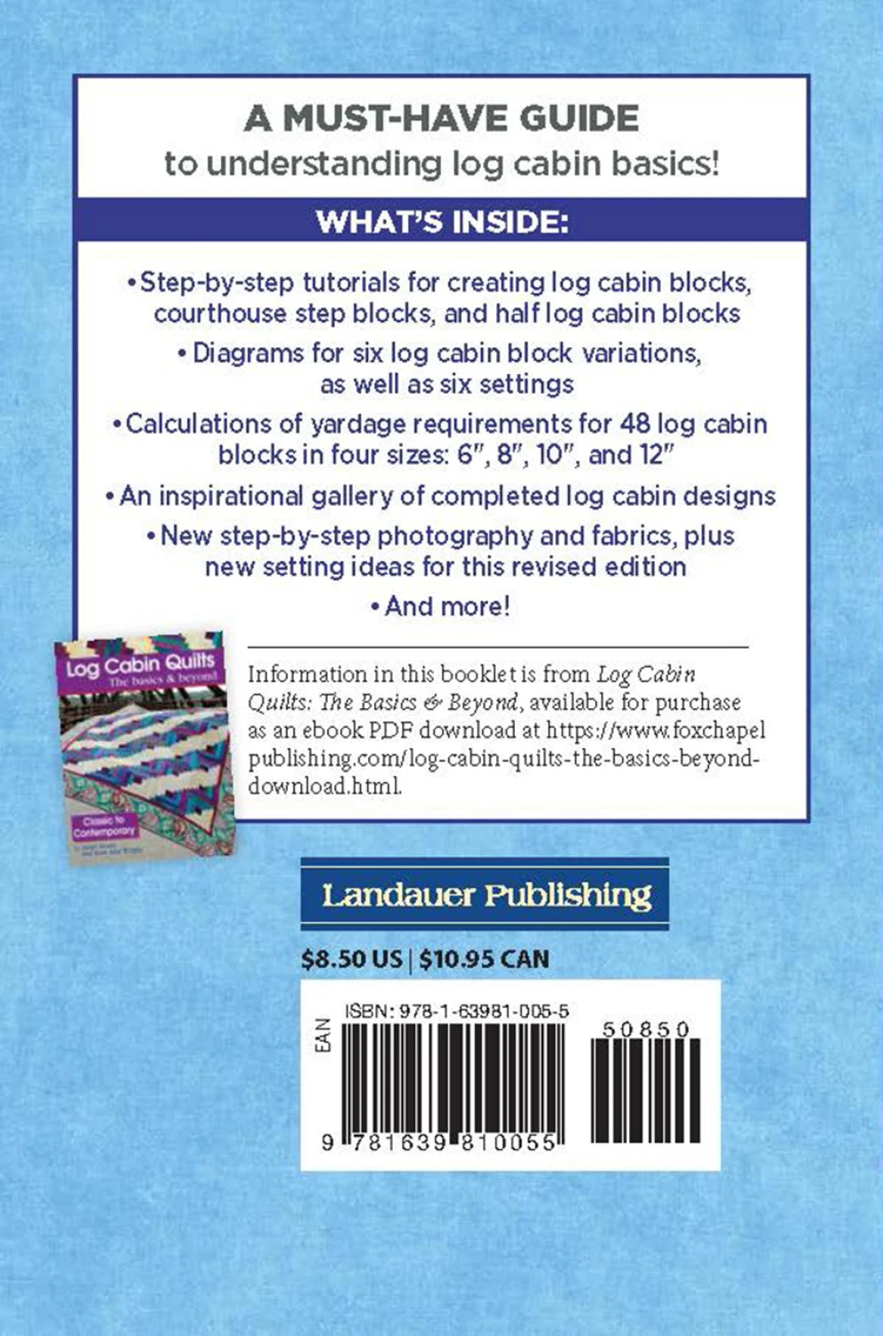 Log Cabin Block Basics Updated Edition