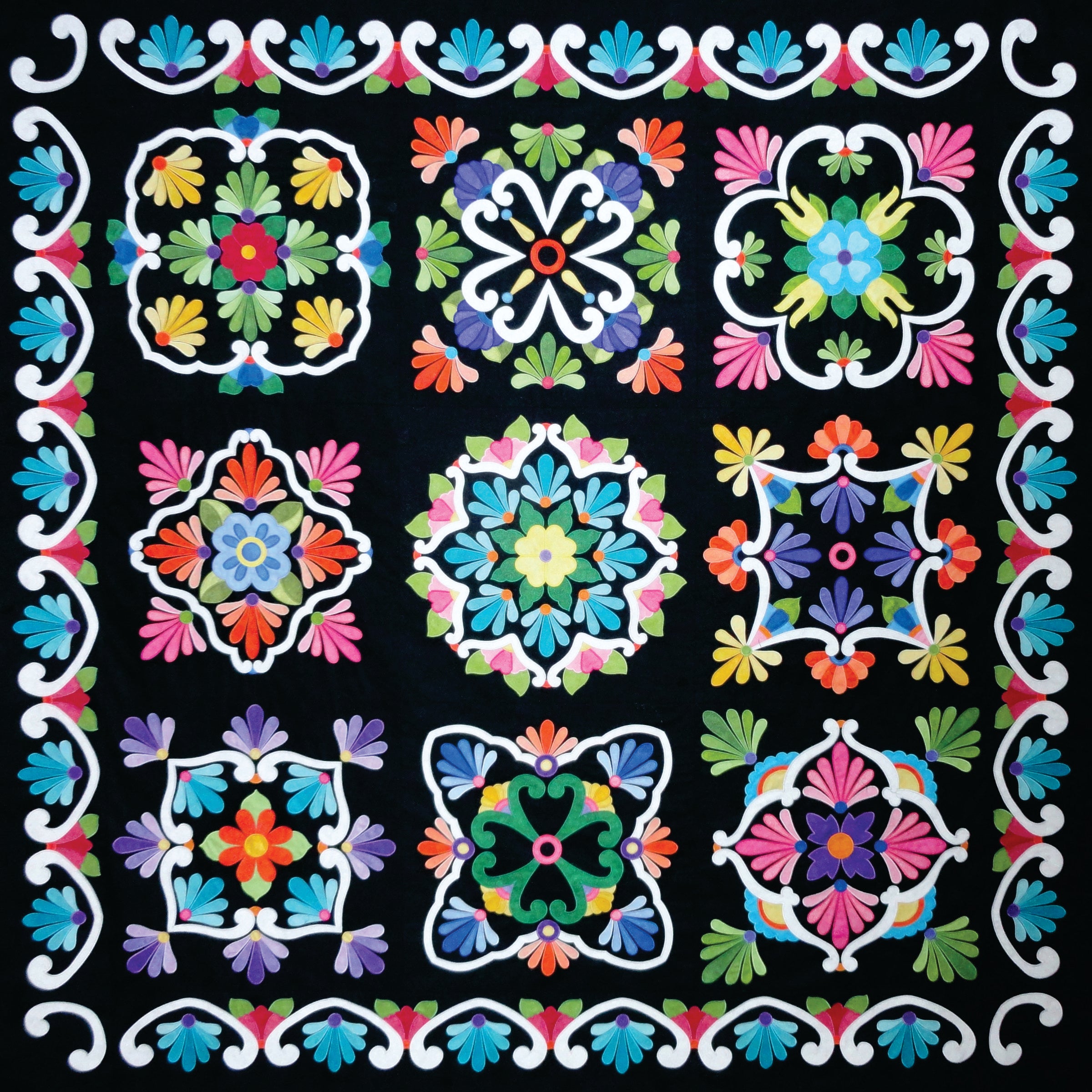 Fiesta de Talavera Applique Design Blocks