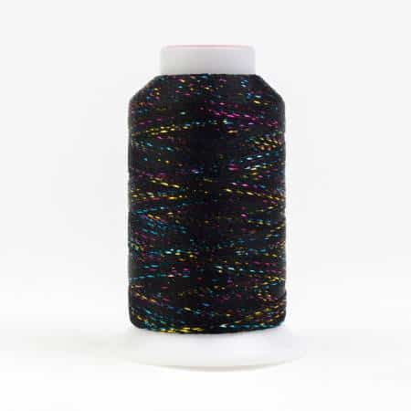 Glamore 12wt Rayon Metallic 274m Black Multicolor