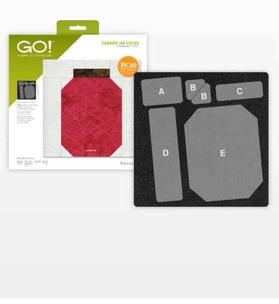 GO! Canning Jar Pieced-8" Finished Die
