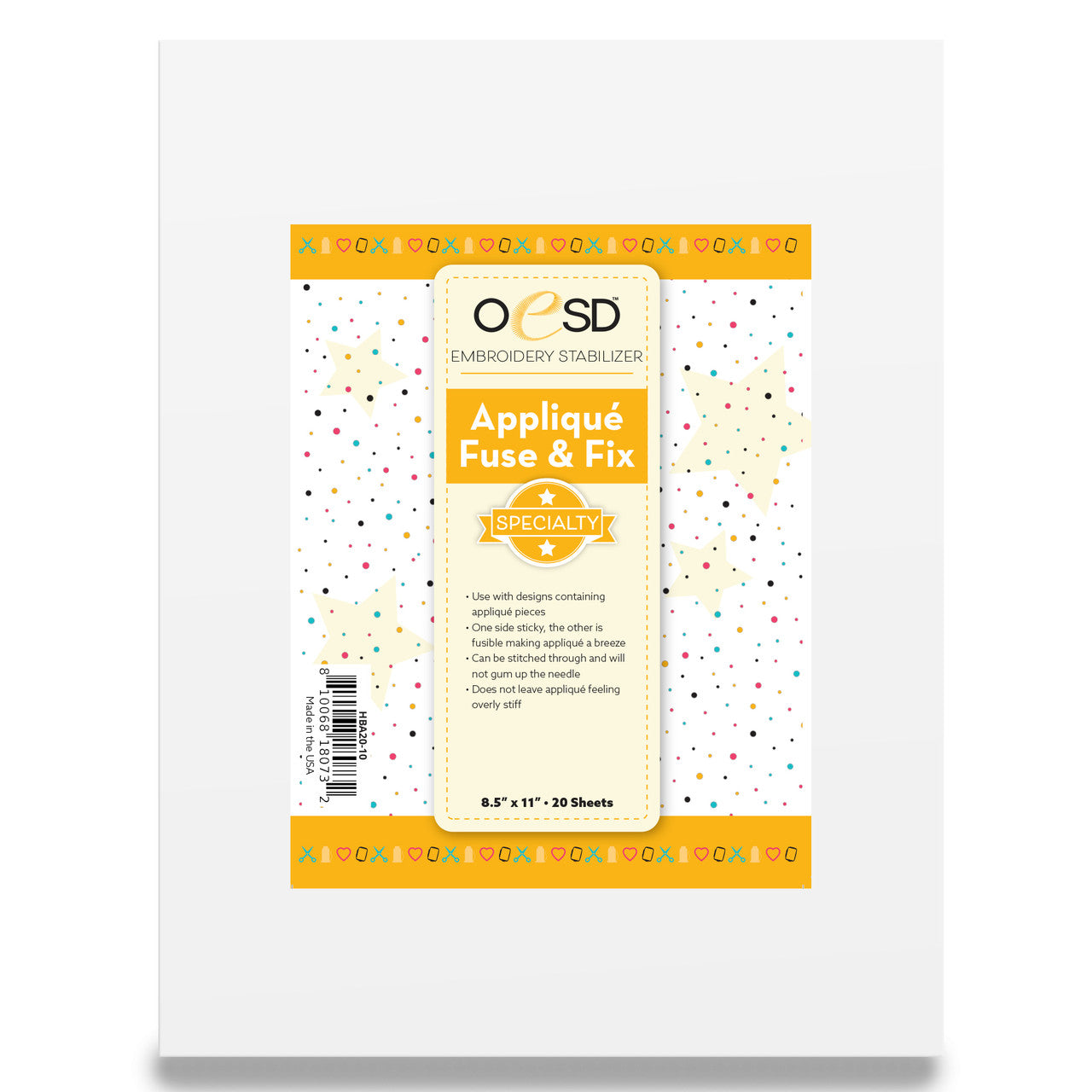 Applique Fuse and Fix 8.5" x 11" sheets