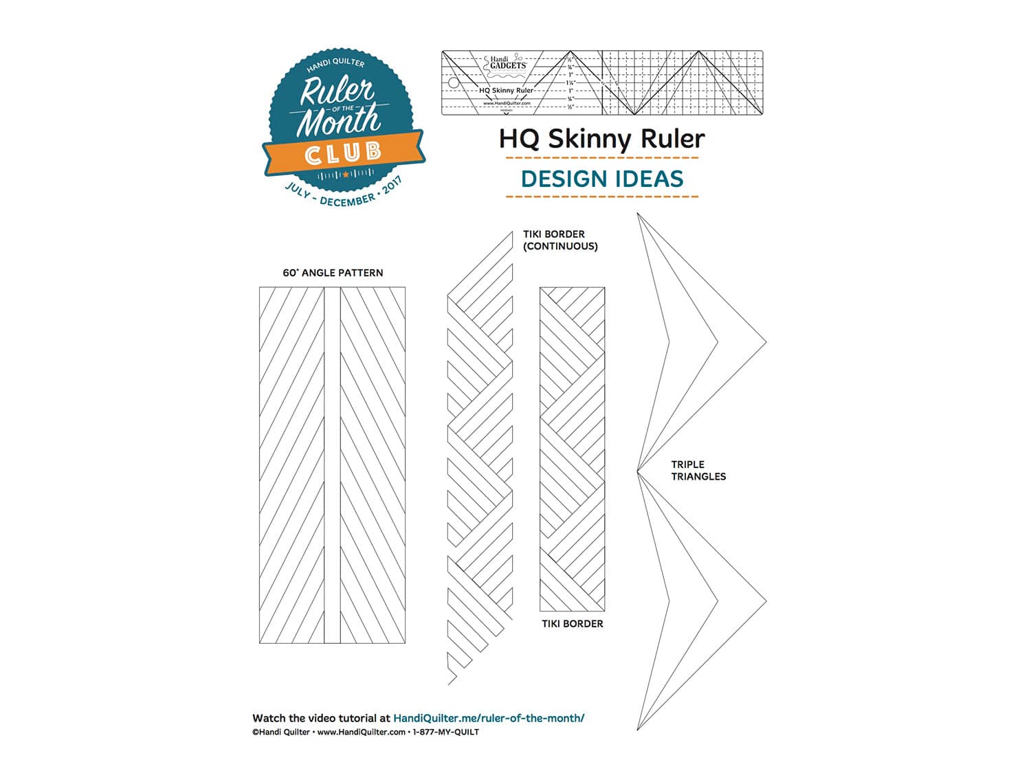 HQ Skinny Ruler 2 inch x 10 inch