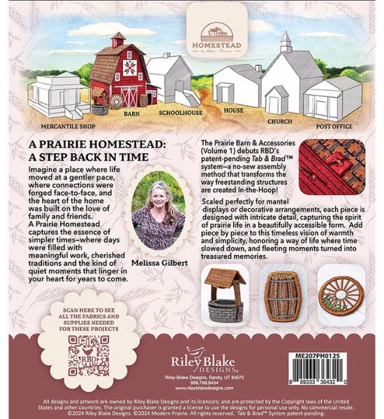 Modern Prairie Homestead Barn Embroidery Kit