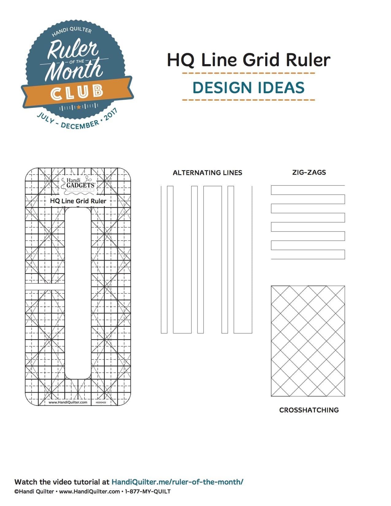 HQ Line Grid 6 inch x 1/2 inch